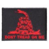 Don't Tread On Me Gadsden Flag Red Over Black Patch