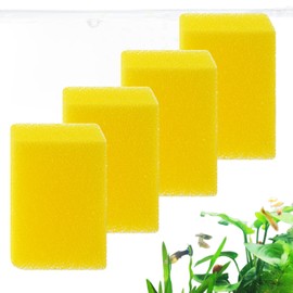 VILLNO 4PCS Aquarium Filter Sponge Replacement for 15W-210GPH Aquarium Filter, Aquarium Biochemical Sponges for Replacement