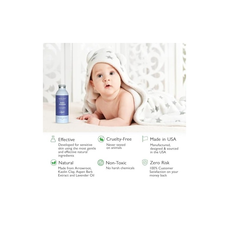 SoCal Suds Company - Talco Natural Para Bebés Sin Talco