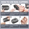 3-in-1 Upgraded Electric Nail Clipper,Nail clippersl with Polishing,Automatic Electric Nail