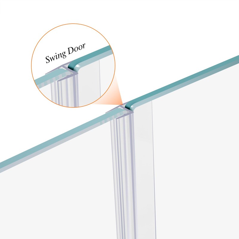 78" Shower Door Side Seal Strip for 1/4 inch Frameless