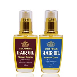 Bablo Pomade Hair Oil - Men's Non-Rinse Treatment Hair Balm Plumeria & Citrus