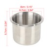X AUTOHAUX RV Camper Stainless Steel Poker Table Cup Drink