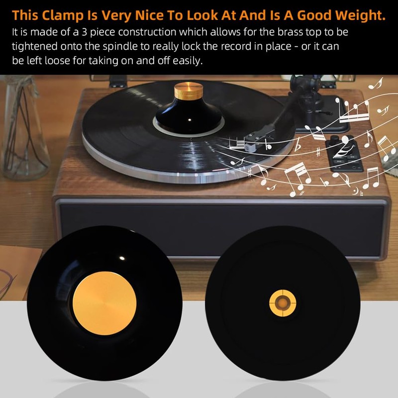 Xirhhur Record Clamp Record Stabilizers Disc Stabilizer Vinyl Clamp Turntable