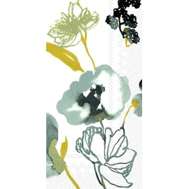 Ideal Home Range 16 Count Paper Guest Towels, Ariella Silver