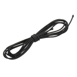 PATIKIL 1/8" x 10' Bungee Shock Cord, Elastic Heavy Polyester Marine Rope for Kayak Stretch Fastening Straps for Kayaking, Boating, Camping, Black