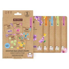 Naturally 30 Variety Pack Infused for Face 5 Sheet Masks, 1 Count