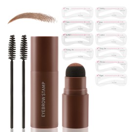 Boobeen Eyebrow Stamp, Eyebrow Stamp Stencil Shaping Kit, Eyebrow Filler Powder, Durable, Eyebrow Definator Makeup for Natural Eyebrows