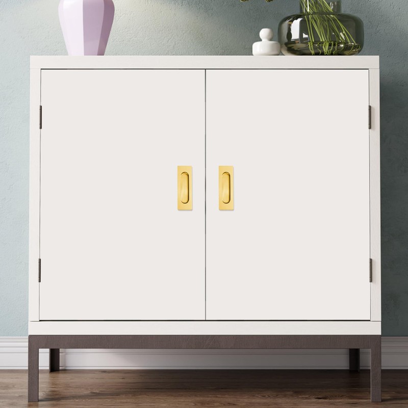Malimali 4.72 Inch Recessed Finger Flush Pulls for Kitchen Cabinet,