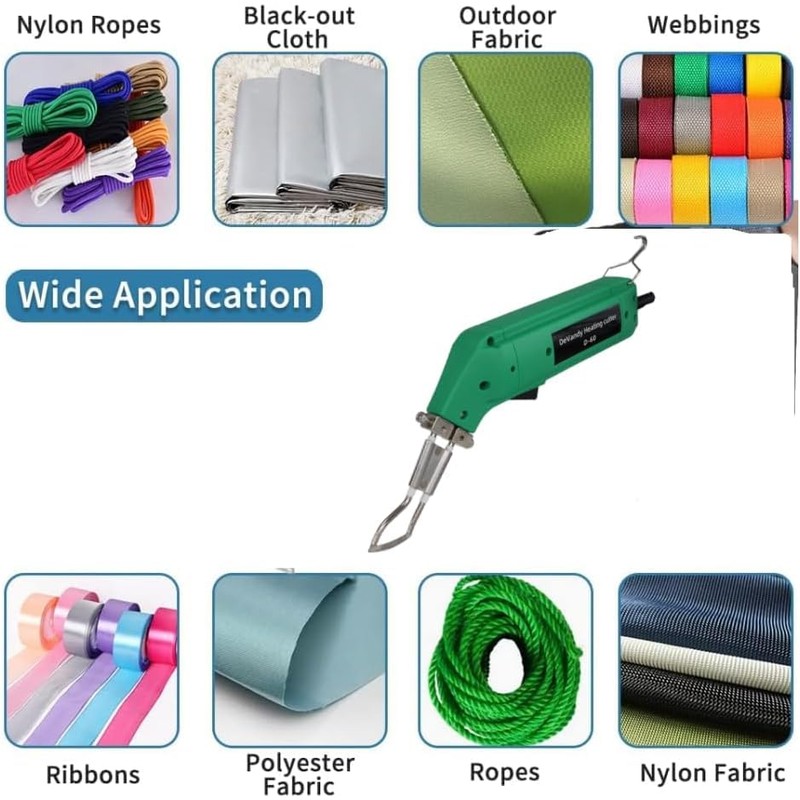 Electric Fabric Heat Knife Nylon Rope Cutter Electric Hot Knife