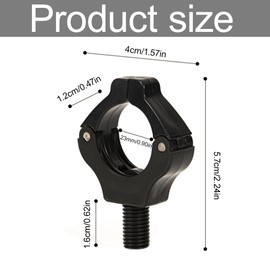 KEMUZ Fishing Accessories Rod Rest with Magnetic Holder, Set of 2 for Carp Fishing, Wild Fishing and Sea, Automatic Adjustment, Robust and Compatible with Bank Sticks