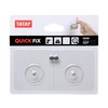 TATAY Wall Fixing Kit, 100% Stainless Steel,Transparent,Small