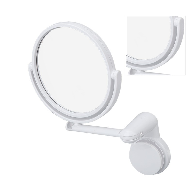 Wall Mount Makeup Mirror 360 Degree Rotation Clear Undistorted Single
