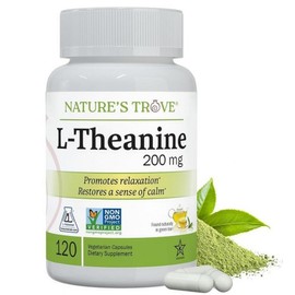 Nature's Trove L-Theanine 200mg Super Value Size - Vegetable Capsules 365 Tablets 187589, 120, 1ea / Nature's Trove L-테아닌 200mg 슈퍼 밸류 사이즈 - 식물성 캡슐 365정 187589, 120, 1개