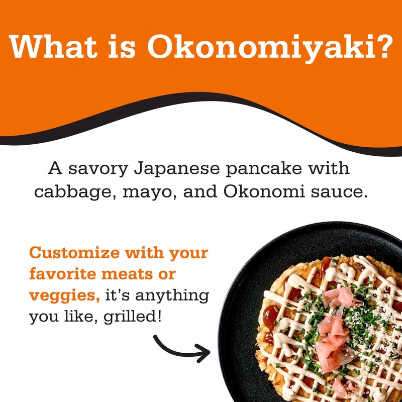 Otafuku Okonomiyaki Flour for Japanese Okonomiyaki Pancakes, 12 Servings, 15.9