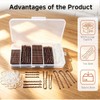 ZAKASEA - Kit de 300 Accesorios para Cabello: 100 Pasadores