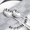 Csinos 304 Stainless Steel Spoon Shell Shape Flatware Spoon Dessert