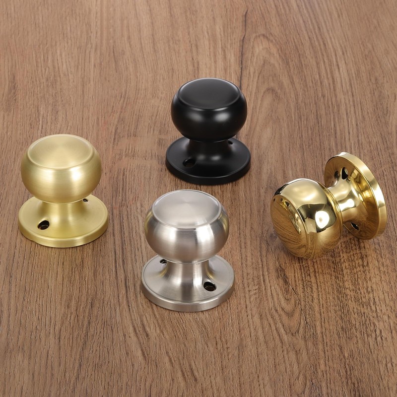 PATIKIL 4 Pcs Dummy Door Handles Round Stainless Steel Knobs