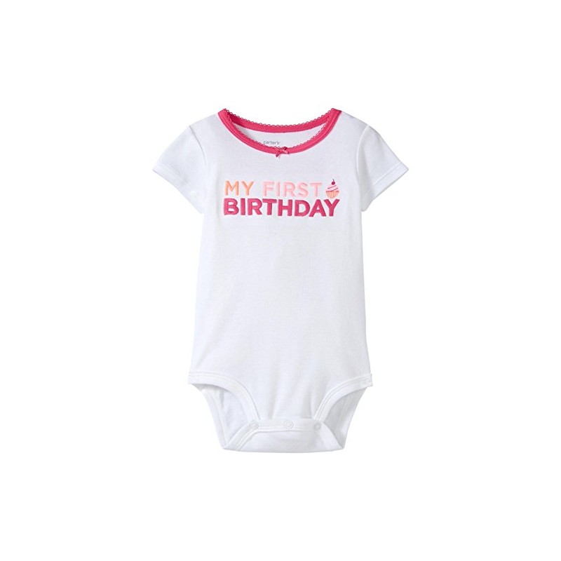 Carter's My First Birthday Bodysuit (Baby) - Pink - 18M