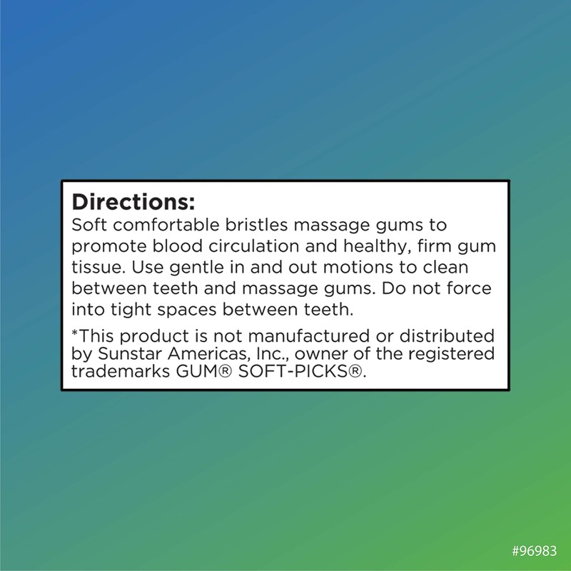 Quality Choice Soft Comfort Dental Picks for Teeth & Gums,