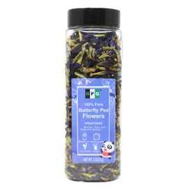 NPG Blue Butterfly Pea Flower Tea 2 Oz, Approx. 875 Whole Flower Buds, Natural Non-GMO Blue Food Coloring for Iced Tea, Cocktails, and Caffeine-Free Drinks