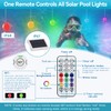 QOLNBY 2-in-1 Solar Pool Lights, USB Rechargeable Pool Lights with