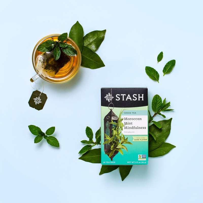 Stash Tea Moroccan Mint Green Tea - Caffeinated, Non-GMO Project