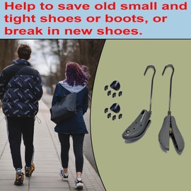 QGWJEKUI Boot Stretchers for Mens Size 8-13, Women Size 9-14, Adjustable Cowboy Boot Stretchers for Thick Wide Feet, High Instep & Wide Toe Box