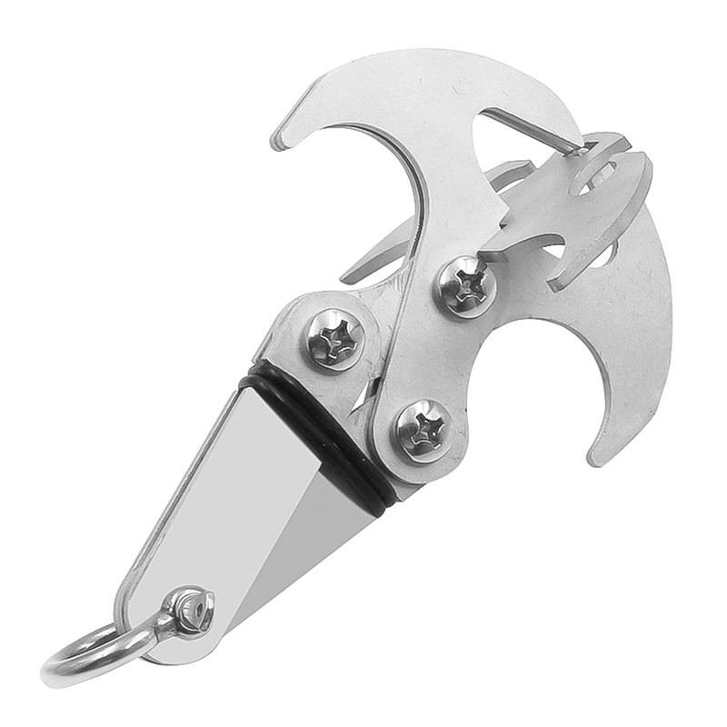 Sarini Grappling Hook Foldable Gravity Climbing Claw Multifunctional Stainless Steel