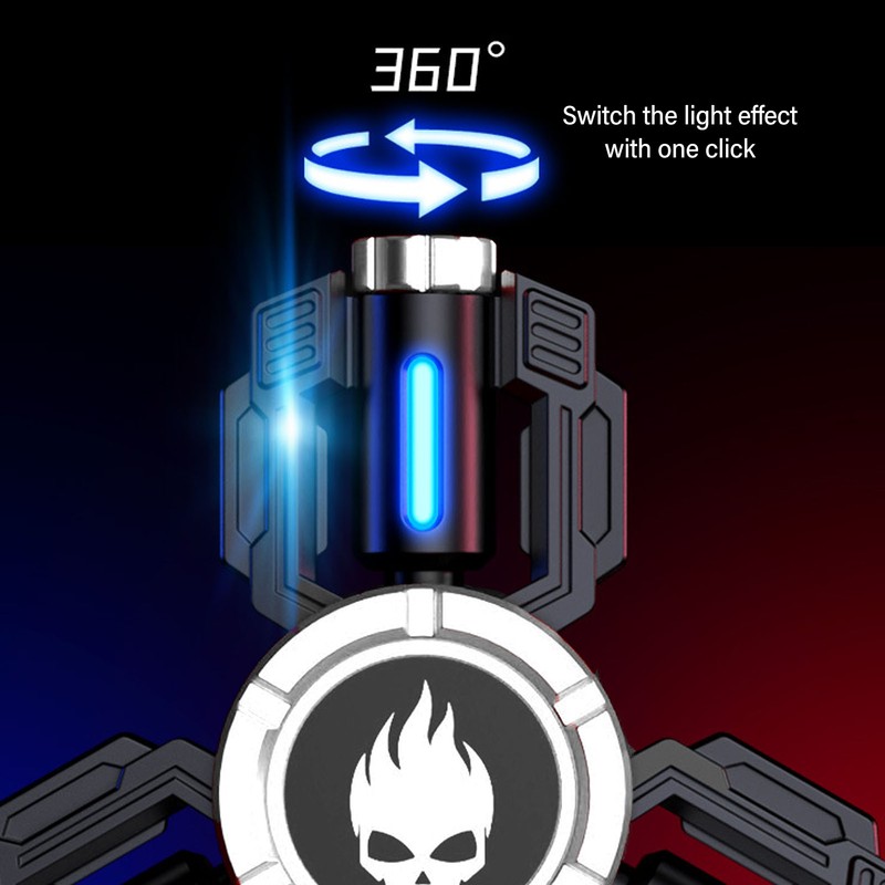 Luminous Fingertip Gyroscope Reduce Pressure Rotating LED Glowing Fingertip Gyroscope