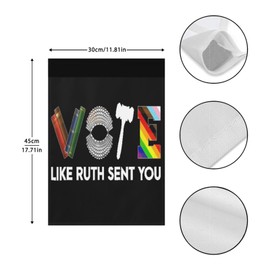 Funny Garden Flag Vote Like Ruth Sent You Yard Flag Double Sided Garden Flags For Beach Outdoor Flags 12x18 Inch