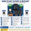 12V–36V DC Low Voltage Cutoff Module, Programmable Battery Voltage Protector