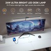 LED Desk Lamps with Clamp for Home Office,Remote Control Eye-Caring