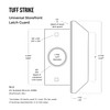Steel Latch Guard Plate for Out-Swinging Doors | Commercial Door