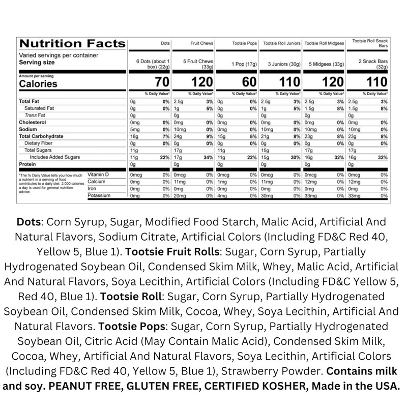 Assortit Bulk Candy Party Mix 3 LB Assortment of Tootsie