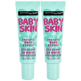 Maybelline New York - Primer limpiador instantáneo de poros Maybelline Baby Skin, transparente, 2 unidades                                            