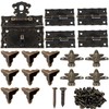 1 set decorative box hardware made of bronze, 1 piece
