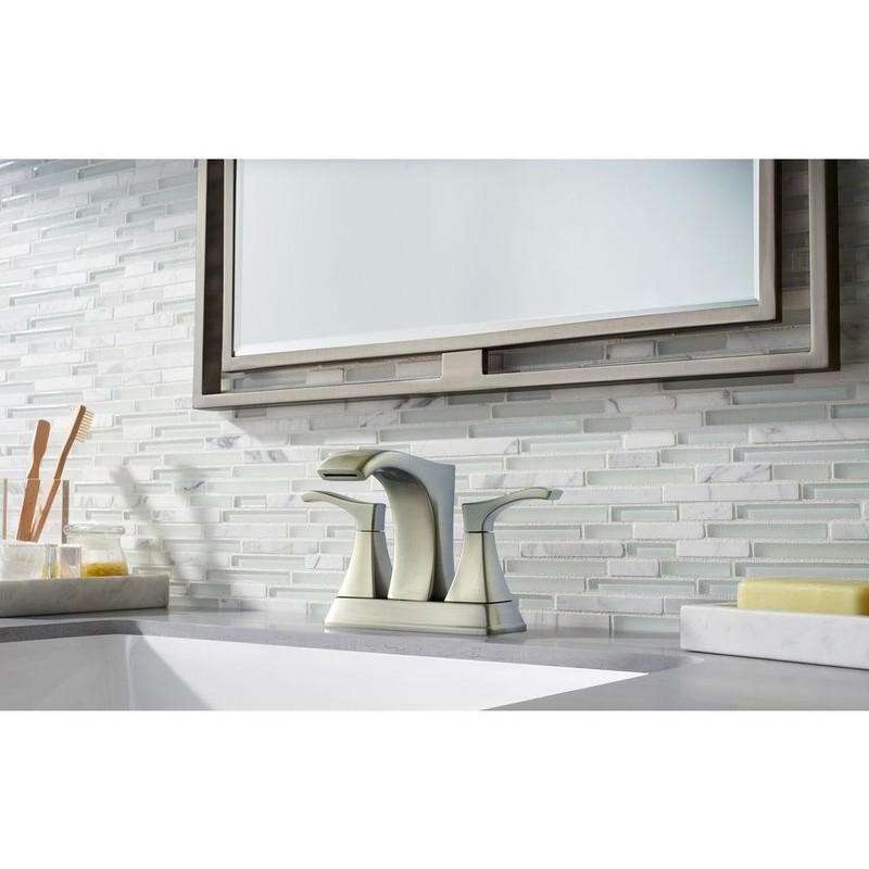 Pfister Venturi 4 in.LF-048-VNGS 2-Handle Faucet in Spot Defense Nickel