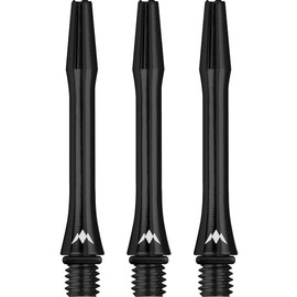 Mission Darts Alicross Stems | Premium Aluminium Shafts, 1 Set of 3 Stems, Black, Tweenie (S0718)