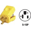 Leviton 15 Amp, 125 Volt, Plug, Industrial Grade, Straight Blade,
