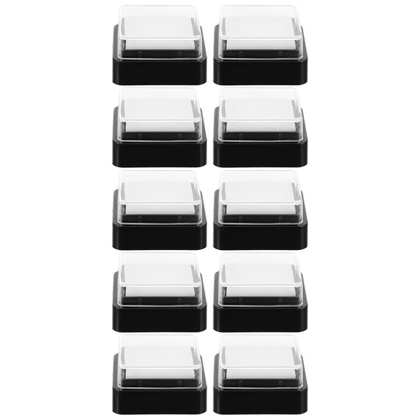 EXCEART 10pcs Blank Ink Pad Stamp Pads Scrapbooking Ink Pads