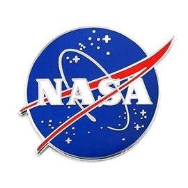 NASA ◆National Aeronautics and Space Administration◆NASA Logo Pin Badge ◆NASA LOGO Pin Badge ◆Size (Approx.) 1.0 x 1.2 inches (2.5 x 3 cm)