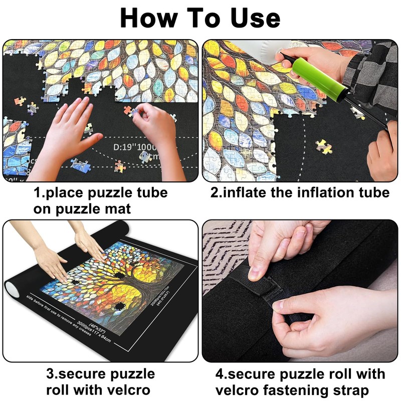 Napzy Puzzle Mat-Jigsaw Puzzles Matt Roll Up to 3000pcs Roll-up