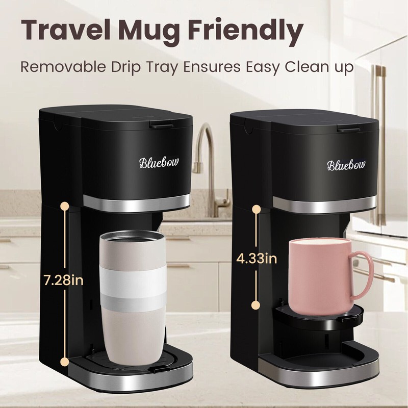 Hot & Iced Coffee Maker 2 in 1 Single Serve
