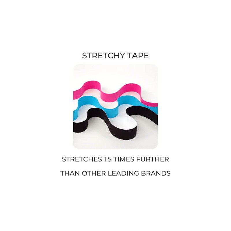 Kinesiology Sports Tape Light Reflective Pink | 5m Roll of