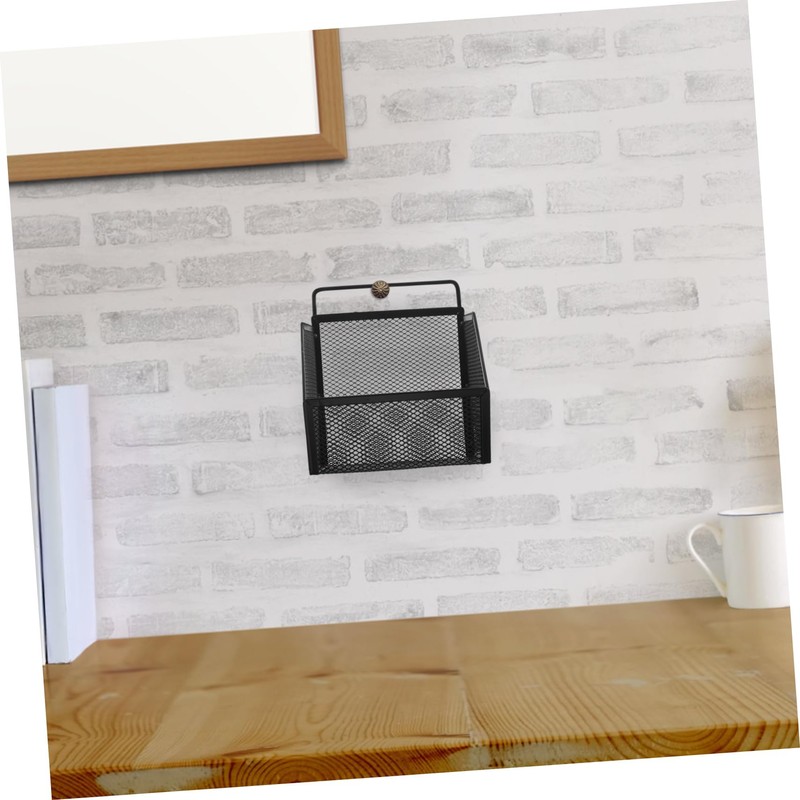 SHINEOFI Mesh Wall File Organizer Sturdy Iron Desktop Document Storage