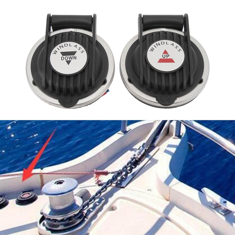 XTevu 2Pcs Windlass Foot Up Down Switch, Rustproof Sturdy Safety
