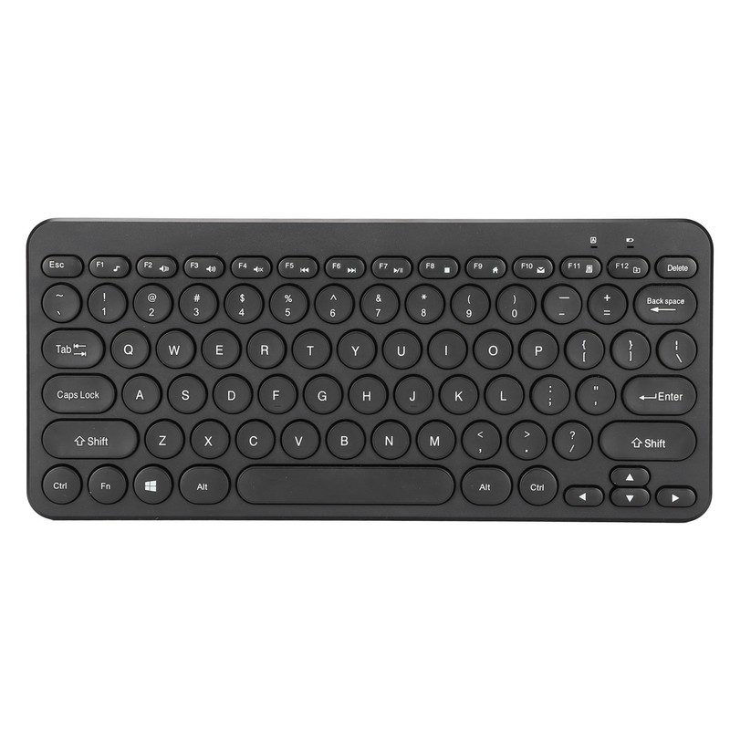 Keyboard Mouse Combo 2.4G Wireless Round Keycaps Ergonomic Design Silent
