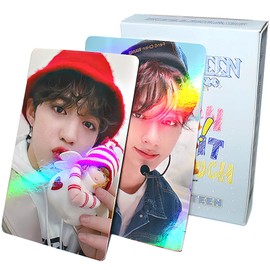 PYAJUU Seventeen Photocards KPOP Seventeen Photocard with Holo Effect 50PCS Seventeen Lomo Cards Gift for Fans Daughter Seventeen Birthday Party Decoration KPOP Gift Set