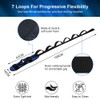 flintronic Yoga Stretching Strap, Stretching Band with 7 Loops, Yoga